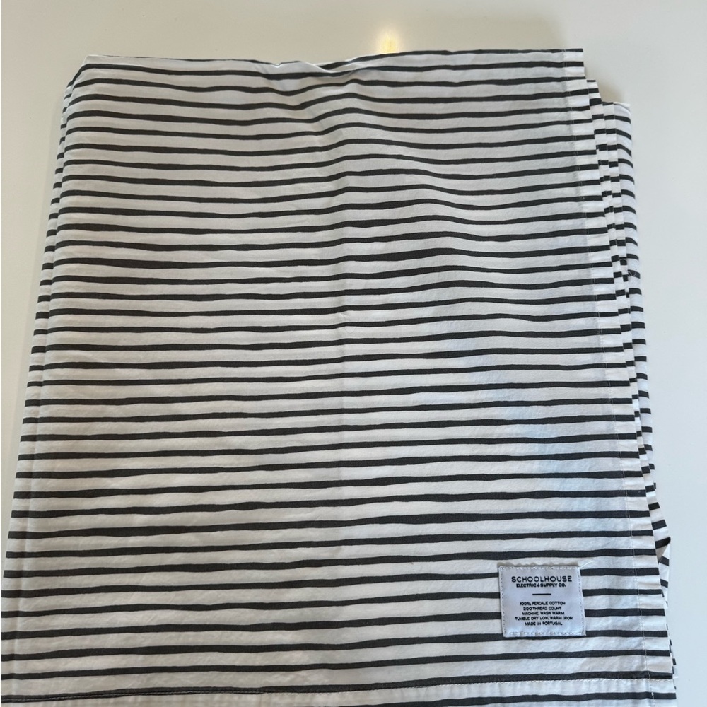 Schoolhouse Electric discontinued stripped shower curtain